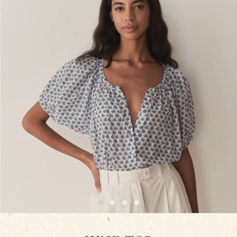 Doen June Top - Dahlia Ditsy